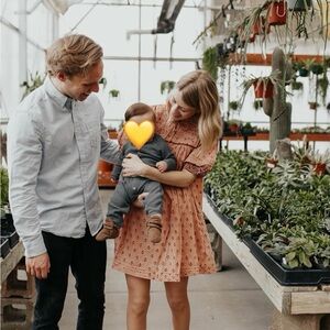 Cleobella Mini Dress with puff sleeves